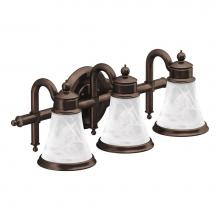 Moen YB9863ORB - Oil Rubbed Bronze Three Globe Bath Light