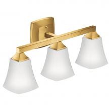 Moen YB5163BG - Brushed Gold Three Globe Bath Light