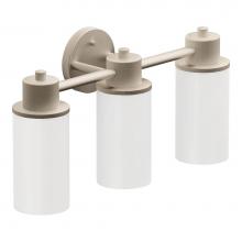 Moen DN0763BN - Brushed Nickel Three Globe Bath Light