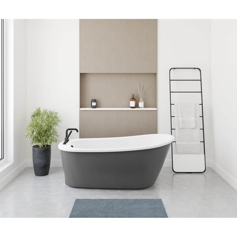 Sax Oval Bathtub Regular Thunder Grey