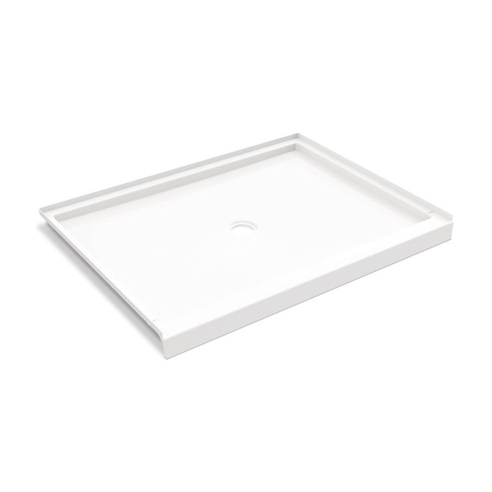 Icon 5038 ANSI B SMC Alcove Shower Base with Center Drain in White