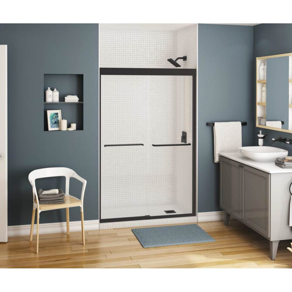 Kameleon SC 43-47 x 71 in. 8 mm Bypass Shower Door for Alcove Installation with Clear glass in Mat