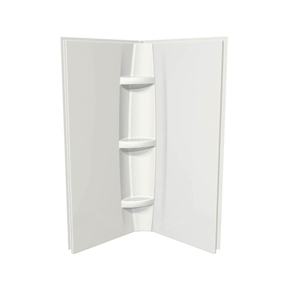 32 x 72 in. Acrylic Direct-to-Stud Two-Piece Wall Kit in White