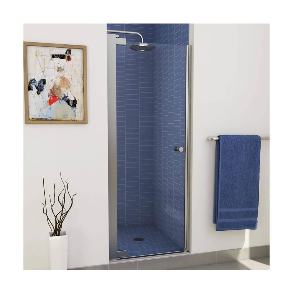 Madono 24.5-26.5 x 67 in. 6 mm Pivot Shower Door for Alcove Installation with Clear glass in Chrom