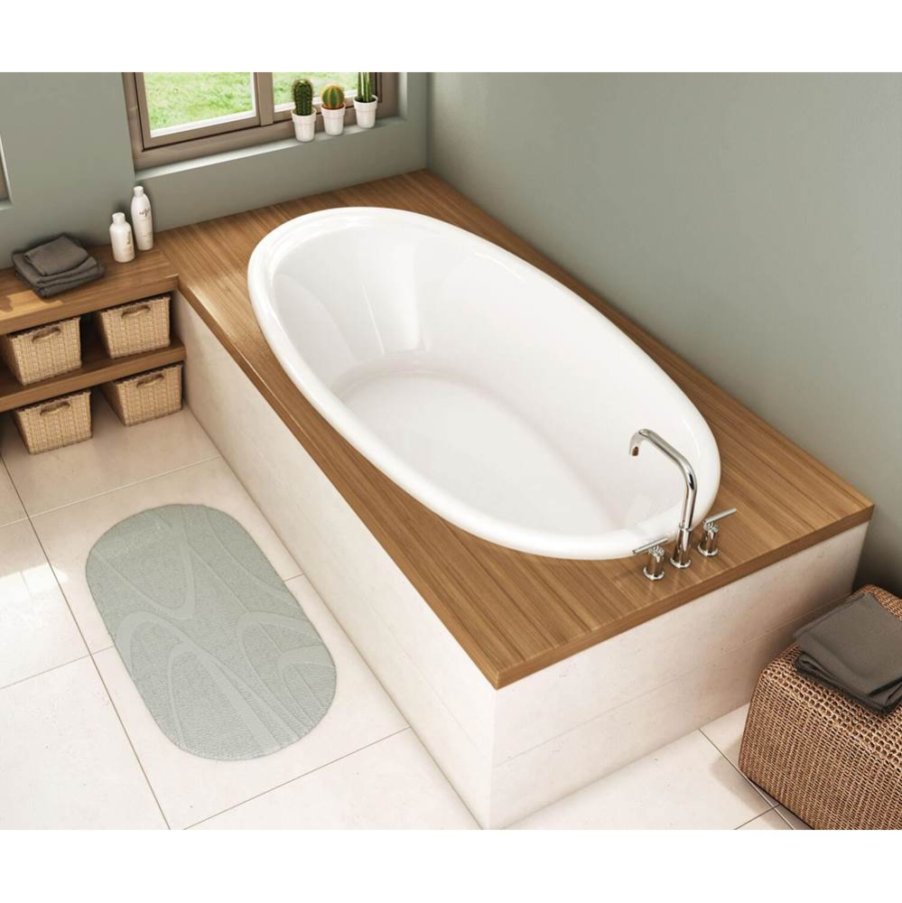 Saturna 6036 Acrylic Drop-in End Drain Combined Whirlpool & Aeroeffect Bathtub in White