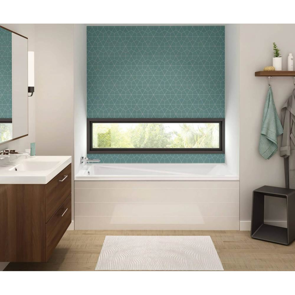 Exhibit 7232 IF Acrylic Alcove Left-Hand Drain Aeroeffect Bathtub in White