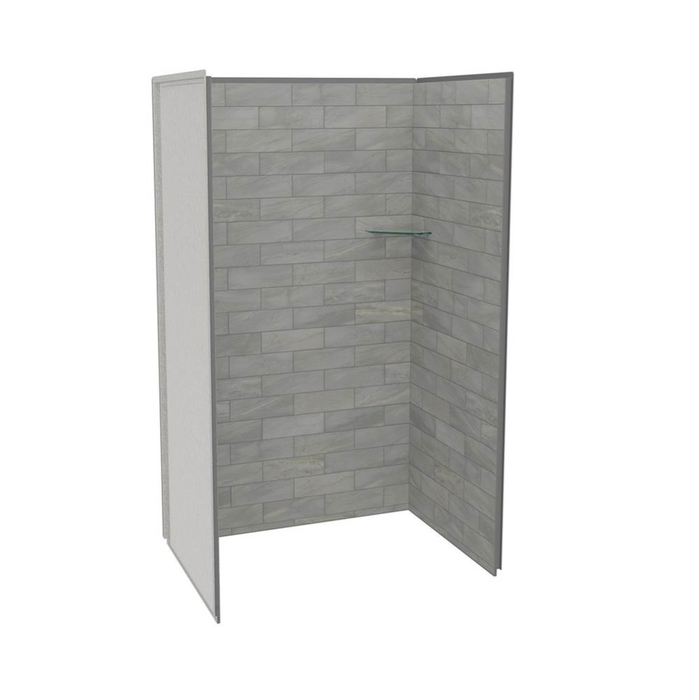 Utile 4832 Composite Direct-to-Stud Three-Piece Alcove Shower Wall Kit in Organik Clay