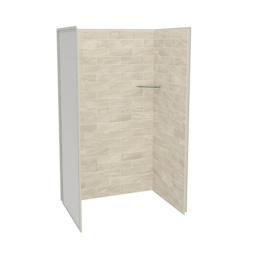 Utile 4832 Composite Direct-to-Stud Three-Piece Alcove Shower Wall Kit in Organik Loam