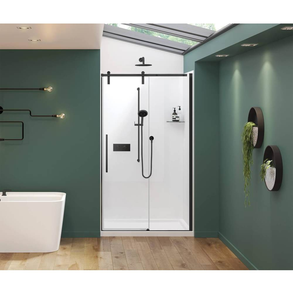 Nebula 44.5-46.5 x 78.75 in. 8mm Sliding Shower Door for Alcove Installation with Clear glass in M
