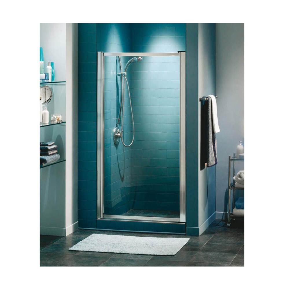 Pivolok 29-30.75 x 64.5 in. Pivot Shower Door for Alcove Installation with Clear glass in Chrome