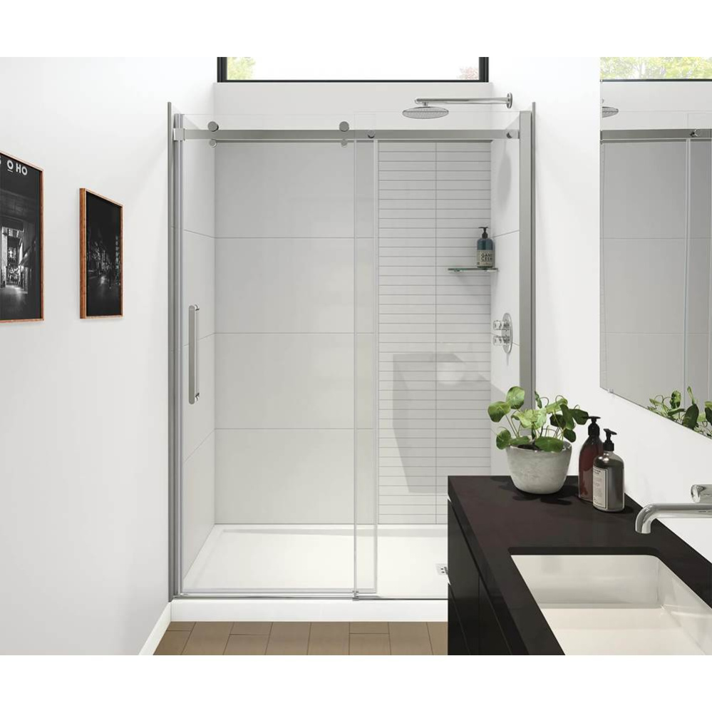Halo Pro GS 56.5-59 x 78.75 in. 8mm Sliding Shower Door for Alcove Installation with GlassShield&#