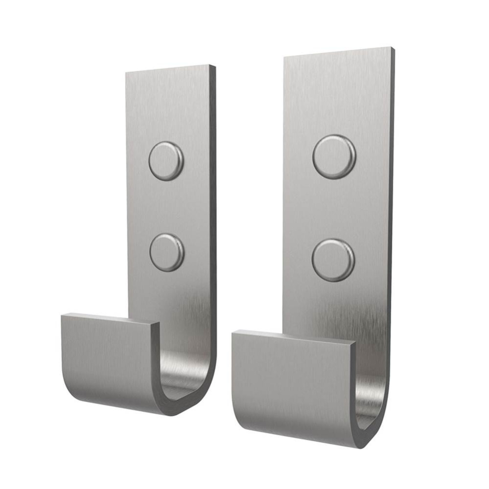 Manhattan Hook - Pack of 2 in Brushed Chrome
