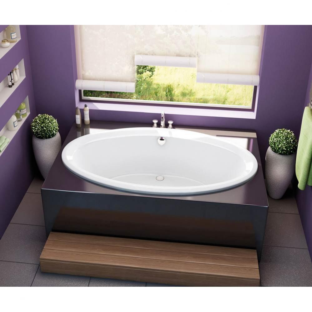 Tympani 71.625 in. x 41.625 in. Drop-in Bathtub with Combined Whirlpool/Aeroeffect System Center D