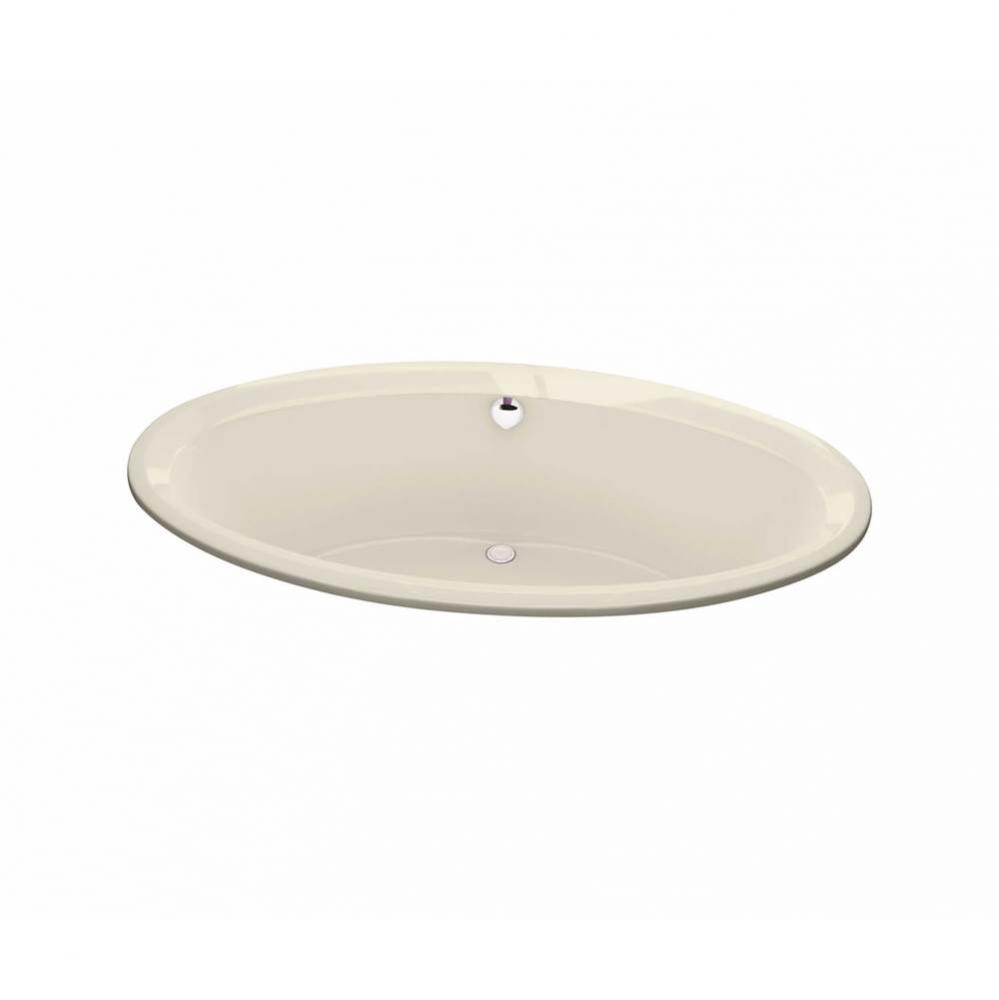 Tympani 72 x 42 Acrylic Drop-in Center Drain Combined Whirlpool & Aeroeffect Bathtub in Bone
