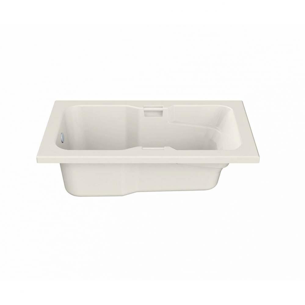 Lopez 7236 Acrylic Alcove End Drain Combined Whirlpool & Aeroeffect Bathtub in Biscuit
