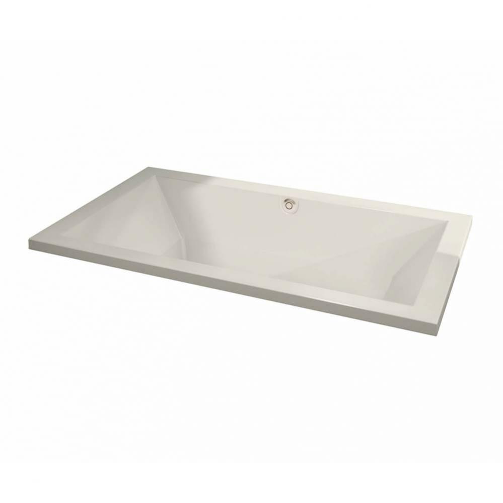 Aiiki 7242 Acrylic Drop-in Center Drain Hydrofeel Bathtub in Biscuit