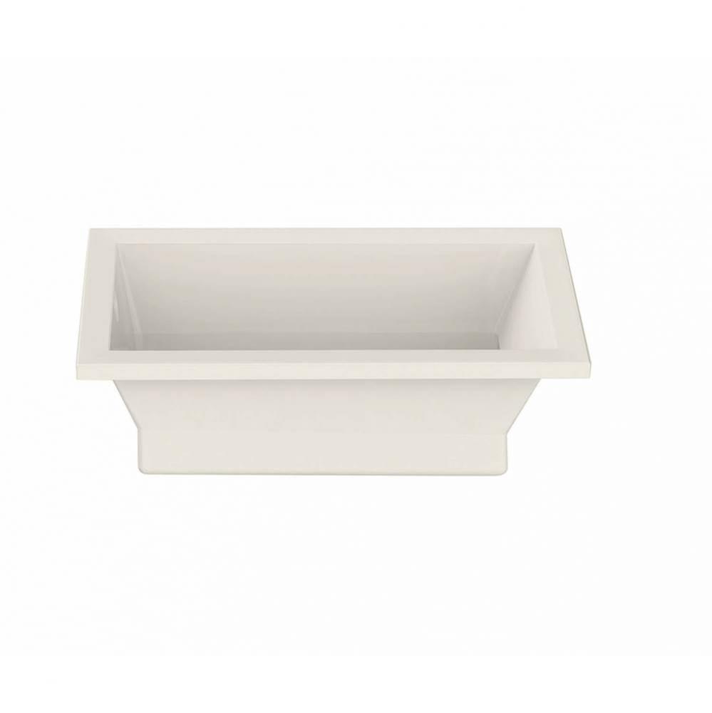 Aiiki 7236 Acrylic Drop-in End Drain Bathtub in Biscuit