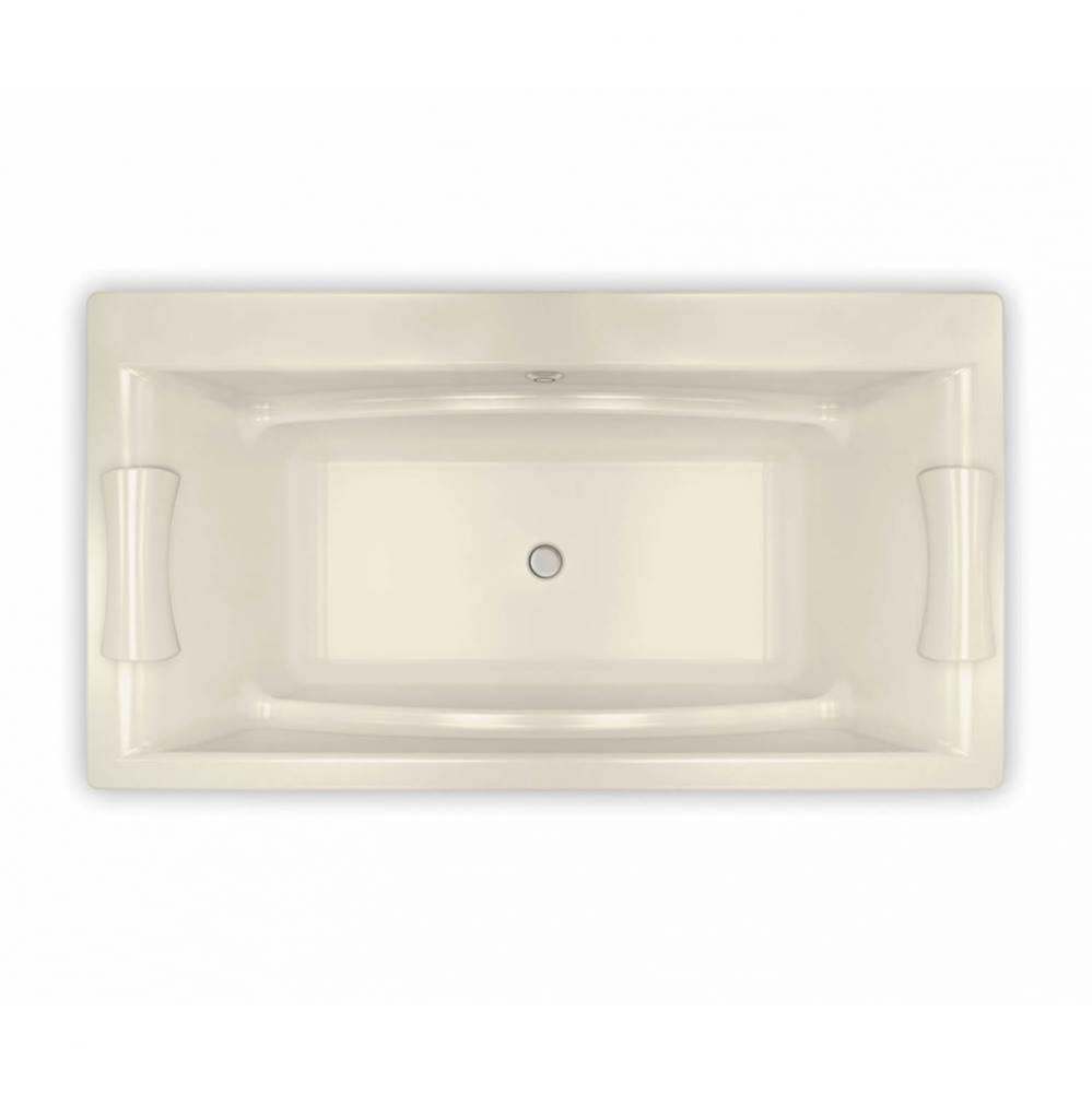Optik C 66 in. x 36 in. Drop-in Bathtub with Combined Hydrofeel/Aerofeel System Center Drain in Bo
