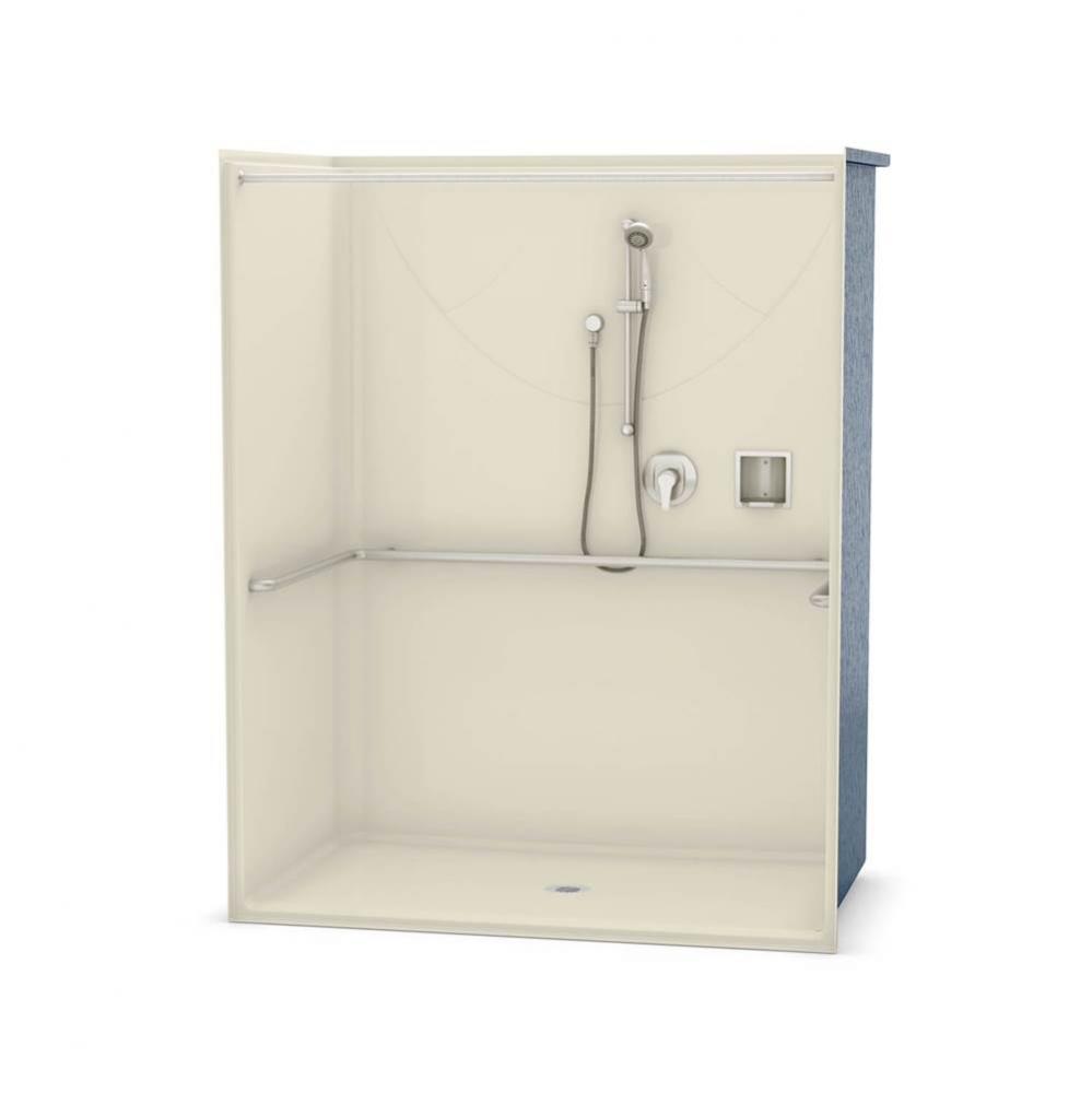 OPS-6036 - ADA Compliant (without Seat) 60 in. x 36 in. x 76.625 in. 1-piece Shower with No Seat,
