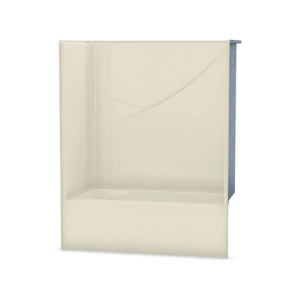 OPTS-6032 - Base Model 57 in. x 31.5 in. x 69.75 in. 1-piece Tub Shower with Right Drain in Bone