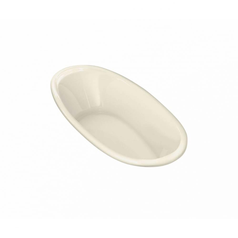 Saturna 6036 Acrylic Drop-in Center Drain Combined Whirlpool & Aeroeffect Bathtub in Bone