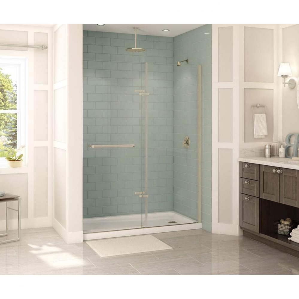 Reveal 71 56-59 x 71 ½ Inch 8mm Pivot Shower Door for Alcove Installation with Clear glass in