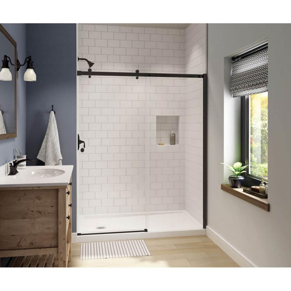 Luminescence 56 1/2-59 x 70 1/2-72 in. 6mm Sliding Shower Door for Alcove Installation with Clear