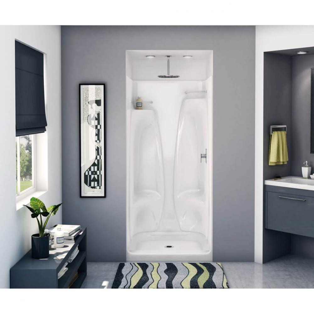 ACSH-36 36 in. x 33.25 in. x 75 in. 1-piece Shower with No Seat, Center Drain in White