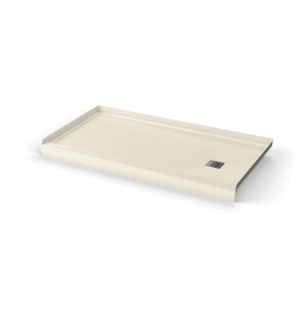 Base B3X 6032 Alcove Rh Drain Stabili-T, Alcove Bone / Natural