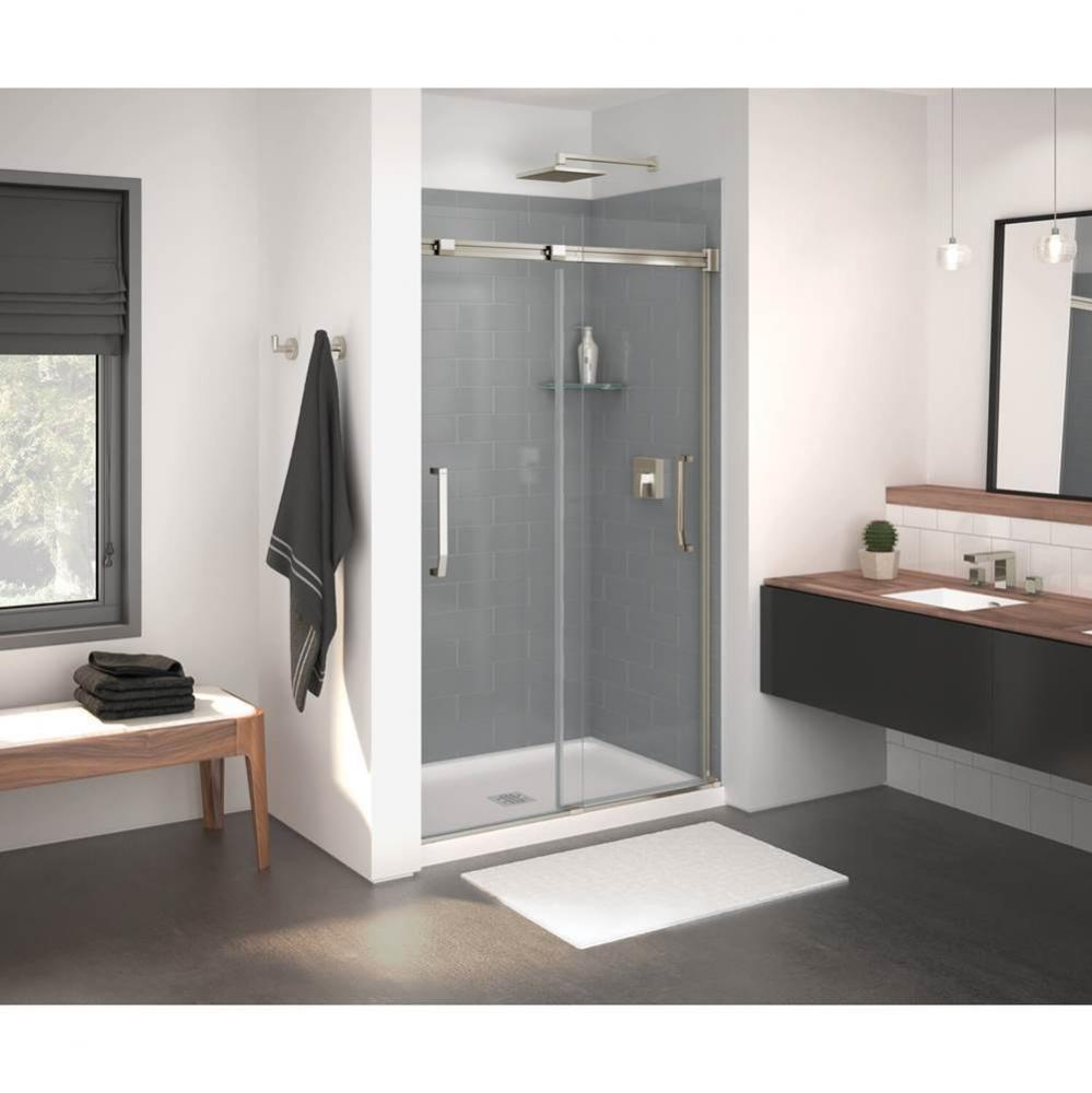 Inverto 43-47 x 70 ½-74 Inch 8mm Bypass Shower Door for Alcove Installation with Clear glass