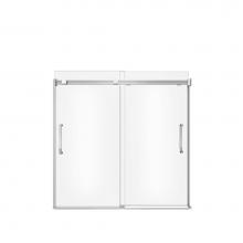 Maax 138760-900-084-000 - Inverto 56-59 x 55 ½-59 Inch 8mm Bypass Tub Door for Alcove Installation with Clear glass in