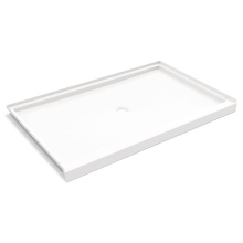 Maax 107536-000-270-000 - Icon 6038 ANSI B SMC Alcove Shower Base with Center Drain in White