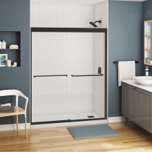 Maax 134564-900-340-000 - Kameleon 51-55 x 71 Inch 6 mm Bypass Shower Door for Alcove Installation with Clear glass in Matte