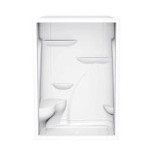 Maax 103674-000-001-002 - M160 60 x 36 Acrylic Alcove Center Drain One-Piece Shower in White