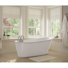Maax 105797-000-002-100 - Sax 6032 AcrylX Freestanding End Drain Bathtub in White with White Skirt
