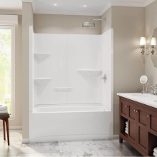 Maax 105915-SL-000-001 - Camelia TS-6032 Acrylic Alcove Left-Hand Drain Two-Piece Tub Shower in White