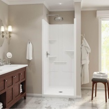 Maax 105917-000-001-000 - Camelia SH-3636 Acrylic Alcove Center Drain One-Piece Shower in White - No Seat
