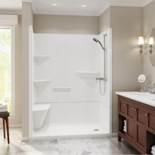 Maax 105921-000-001-176 - Camelia SH-6034 Acrylic Alcove Right-Hand Drain Two-Piece Shower in White