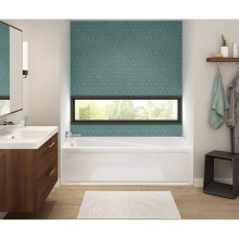 Maax 106187-R-103-001 - Exhibit 7242 IFS Acrylic Alcove Right-Hand Drain Aeroeffect Bathtub in White