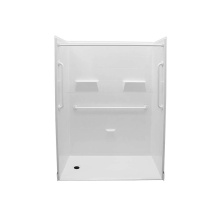 Maax 106550-000-002-001 - MX QSI-6030-BF 1 in. AcrylX Alcove Left-Hand Drain Five-Piece Shower in White