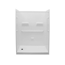 Maax 106551-000-002-002 - MX QSI-6030-SH 4 in. AcrylX Alcove Right-Hand Drain Five-Piece Shower in White