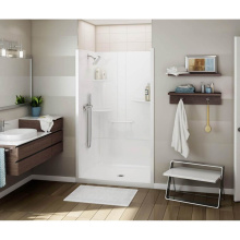 Maax 107005-000-001-001 - ALLIA SH-4834 Acrylic Alcove Center Drain One-Piece Shower in White