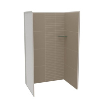 Maax 107459-306-512-000 - Utile 4832 Composite Direct-to-Stud Three-Piece Alcove Shower Wall Kit in Erosion Taupe