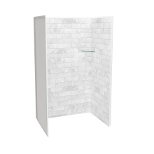 Maax 107460-307-508-000 - Utile 4836 Composite Direct-to-Stud Three-Piece Alcove Shower Wall Kit in Marble Carrara