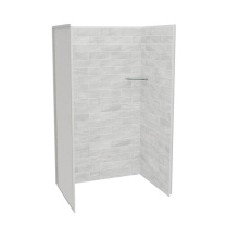 Maax 107460-312-504-000 - Utile 4836 Composite Direct-to-Stud Three-Piece Alcove Shower Wall Kit in Organik Permafrost
