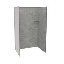 Maax 107460-312-505-000 - Utile 4836 Composite Direct-to-Stud Three-Piece Alcove Shower Wall Kit in Organik Clay