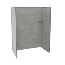 Maax 107463-312-505-000 - Utile 6032 Composite Direct-to-Stud Three-Piece Alcove Shower Wall Kit in Organik Clay