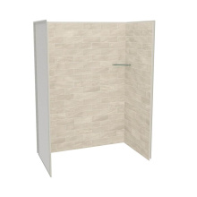 Maax 107463-312-507-000 - Utile 6032 Composite Direct-to-Stud Three-Piece Alcove Shower Wall Kit in Organik Loam