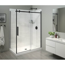 Maax 134955-900-340-000 - Halo Pro 60 x 36 x 78 3/4 in. 8mm Sliding Shower Door for Corner Installation with Clear glass in