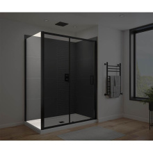 Maax 135240-900-340-000 - Connect Pro Return Panel for 36 in. Base with Clear glass in Matte Black